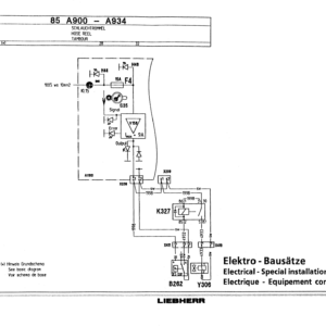 Liebherr A904 Litronic Excavator Operators Service Repair Manual - Image 3