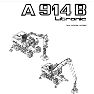Liebherr A914 B Litronic Excavator Operators Service Repair Manual
