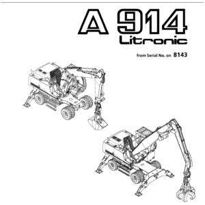 Liebherr A914 Litronic Excavator Operators Service Repair Manual