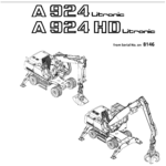 Liebherr A924, A924 HD Litronic Excavator Operators Service Repair Manual