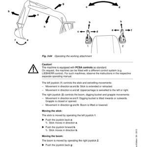 Liebherr R313 Litronic Excavator Operators Service Repair Manual - Image 3