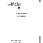 John Deere 200, 300 Stack Wagons Repair Technical Manual (TM1110) - Image 1