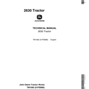 John Deere 2630 Tractor Repair Technical Manual (TM1085)