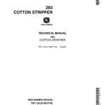 John Deere 283 Cotton Stripper Repair Technical Manual (TM1126) - Image 1