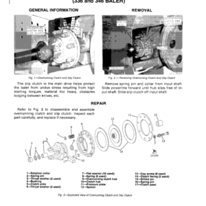 John Deere 336, 346, 466 Baler Drives Repair Technical Manual (TM1114) - Image 3