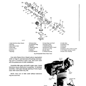 John Deere 40 Series Corn Head Gear Case Repair Technical Manual (TM1027) - Image 3