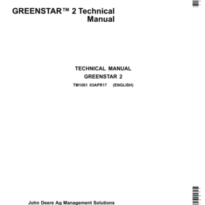 John Deere GREENSTAR 2 Repair Technical Manual (TM1061) - Image 1