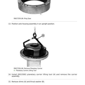 John Deere TeamMate V 1400 & 1600 Series (SN 2516P & 2526P) Inboard Planetary Axles Component Technical Manual (CTM129119) - Image 5