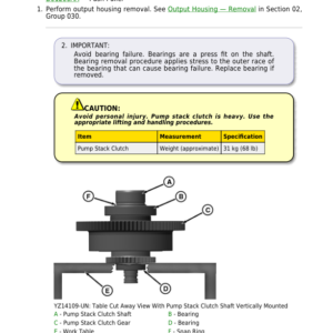 John Deere Main Engine Gear Case for CP550, CP570 Cotton Picker Component Technical Manual (CTM179919) - Image 4