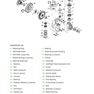 John Deere Tandem 3B Front Steering Transaxle Component Technical Manual (CTM703619) - Image 3