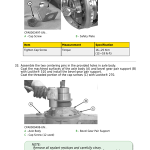 John Deere DANA 725,730 and 733 (Manufactured by Tianjin) Front-Wheel Drive Axles Two-Piece Component Technical Manual (CTM704919) - Image 5