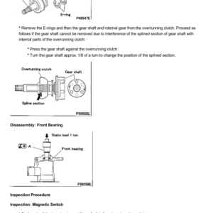 Mitsubishi 4M40 Engine (CAT Machine) Service Repair Manual - Image 3