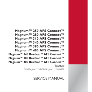 Case 250, 280, 310, 340, 380, 400 Magnum AFS Connect Service Repair Manual