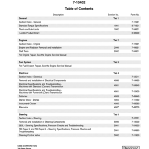 Case 580L, 580SL, 580 Super L, 590L, 590SL , 590 Super L Service Repair Manual