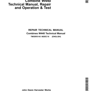 John Deere W440 Combines Service Repair Manual