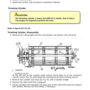 John Deere W440 Combine Service Repair Manual - Image 2