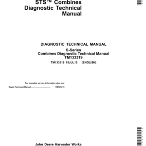 John Deere S650 STS, S660 STS, S670 STS, S680 STS S685 STS, 690 STS Combine Repair Manual - Image 2
