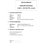 Liebherr A900 C ZW, A900 C ZW EDC Litronic Excavator Operators Service Repair Manual - Image 1