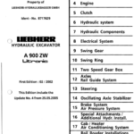 Liebherr A900 ZW Litronic Excavator Operators Service Repair Manual - Image 3