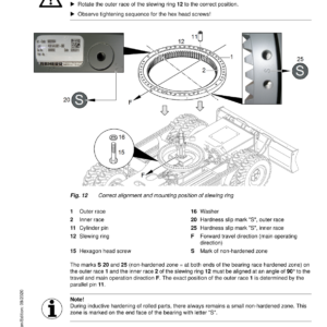 Liebherr A913 Compact Hydraulic Excavator Operators Service Repair Manual - Image 3