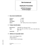 Liebherr A914 Compact Hydraulic Excavator Operators Service Repair Manual - Image 2