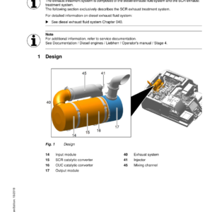 Liebherr A914 Standard Hydraulic Excavator Operators Service Repair Manual - Image 5