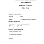 Liebherr A922 Hydraulic Excavator Operators Service Repair Manual - Image 2