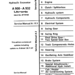 Liebherr A922 Hydraulic Excavator Operators Service Repair Manual - Image 1