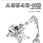 Liebherr A954 B HD Litronic Excavator Operators Service Repair Manual - Image 2