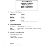 Liebherr A954 C HD Litronic Hydraulic Excavator Operators Service Repair Manual - Image 1
