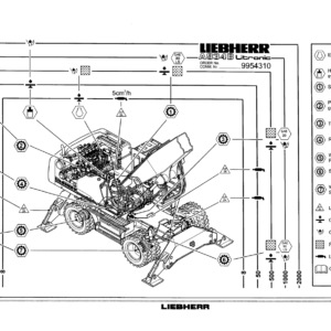 Liebherr A954 HD Litronic Excavator Operators Service Repair Manual - Image 3