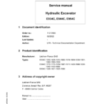 Liebherr E934C Hydraulic Excavator Operators Service Repair Manual - Image 1