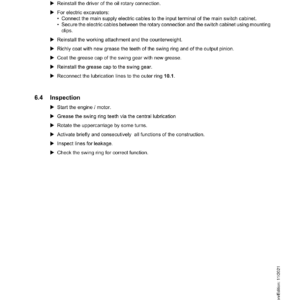 Liebherr E934C Hydraulic Excavator Operators Service Repair Manual - Image 4