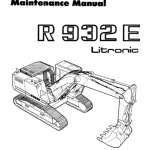 Liebherr ER932 Hydraulic Excavators Operators Service Repair Manual - Image 2