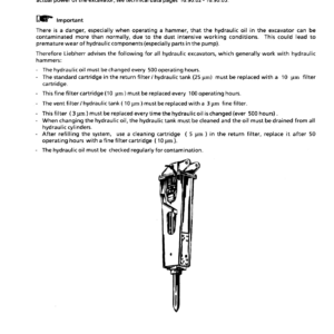 Liebherr ER932 Hydraulic Excavators Operators Service Repair Manual - Image 4