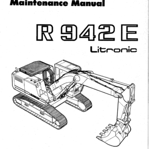 Liebherr ER942 Hydraulic Excavators Operators Service Repair Manual - Image 2