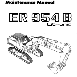 Liebherr ER954 B Hydraulic Excavators Operators Service Repair Manual - Image 2