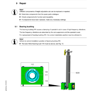Liebherr LH60 C Hydraulic Excavator Operators Service Repair Manual - Image 5
