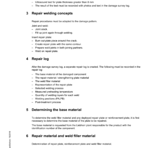 Liebherr LH80 C Hydraulic Excavator Operators Service Repair Manual - Image 5