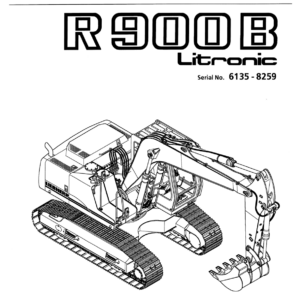 Liebherr R900 B Hydraulic Excavator Operators Service Repair Manual - Image 2