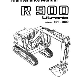 Liebherr R900 Litronic Hydraulic Excavator Operators Service Repair Manual - Image 2