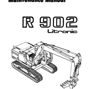 Liebherr R902 Litronic Hydraulic Excavator Operators Service Repair Manual - Image 2