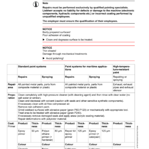 Liebherr R926 Hydraulic Excavator Operators Service Repair Manual - Image 4