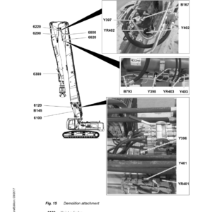Liebherr R950 Hydraulic Excavator Operators Service Repair Manual - Image 5