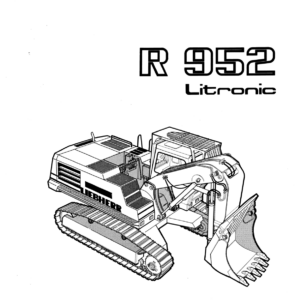Liebherr R952, R952 HD Excavator Operators Service Repair Manual - Image 2