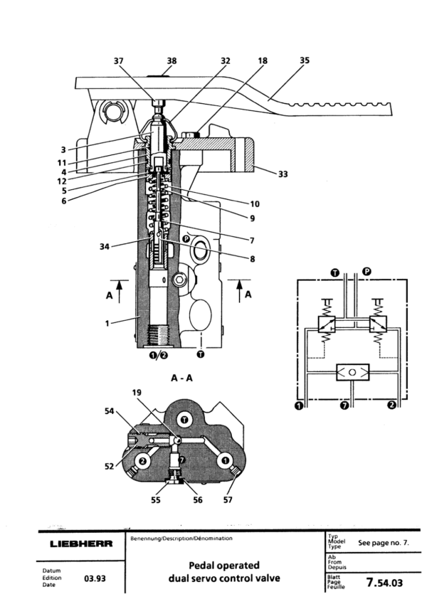 マリンページ Liebherr R954 B, R954 B V, R954 B HD Litronic Hydraulic Excavator