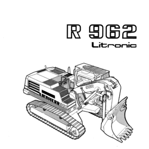 Liebherr R962 LC, R962 LC SL, R962 HD Excavator Operators Service Repair Manual - Image 2