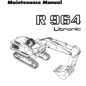 Liebherr R964, R964 HD Litronic Hydraulic Excavator Operators Service Repair Manual - Image 2