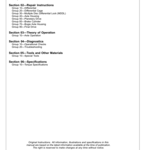 John Deere JDU 04 Bogie Axle Component Technical Manual (CTM10137X019) - Image 2