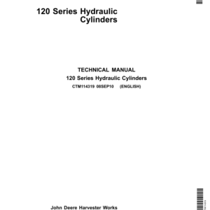John Deere 120 Series Hydraulic Cylinders Component Technical Manual (CTM114319)
